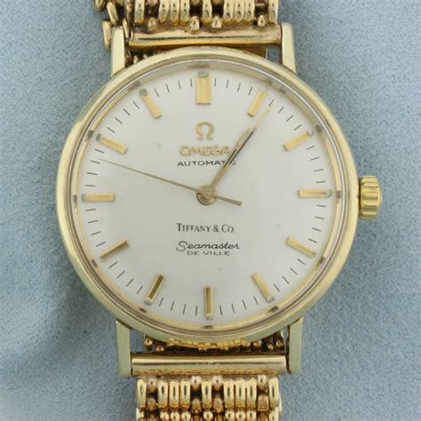 omega seamaster tiffany and co|1970’s Tiffany & Co X Omega Seamaster Deville Watch .